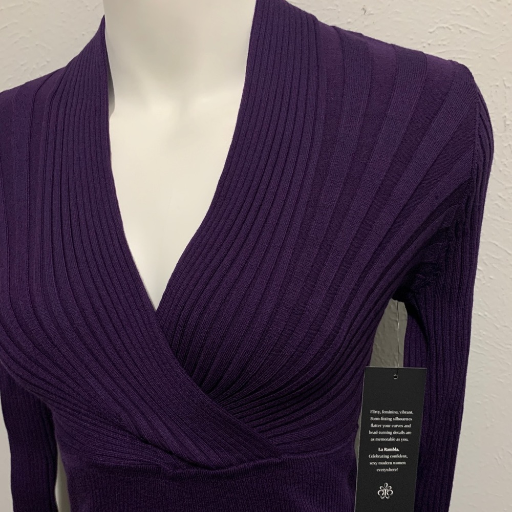 Dark purple sexy long sleeve shirt